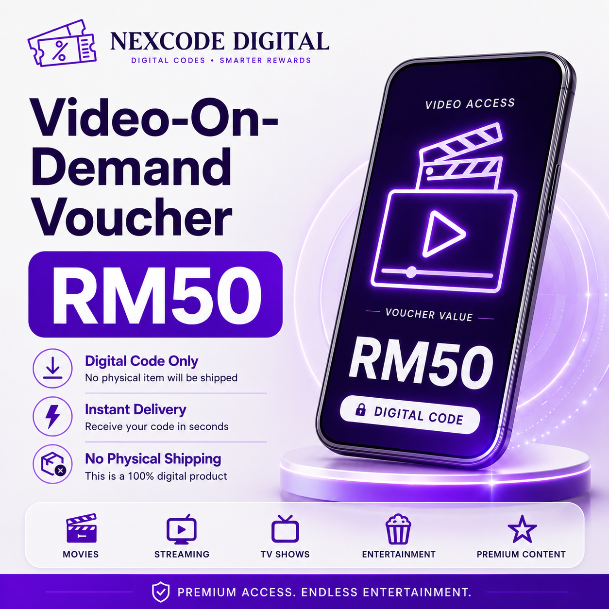 Video-On-Demand Voucher RM50 Code