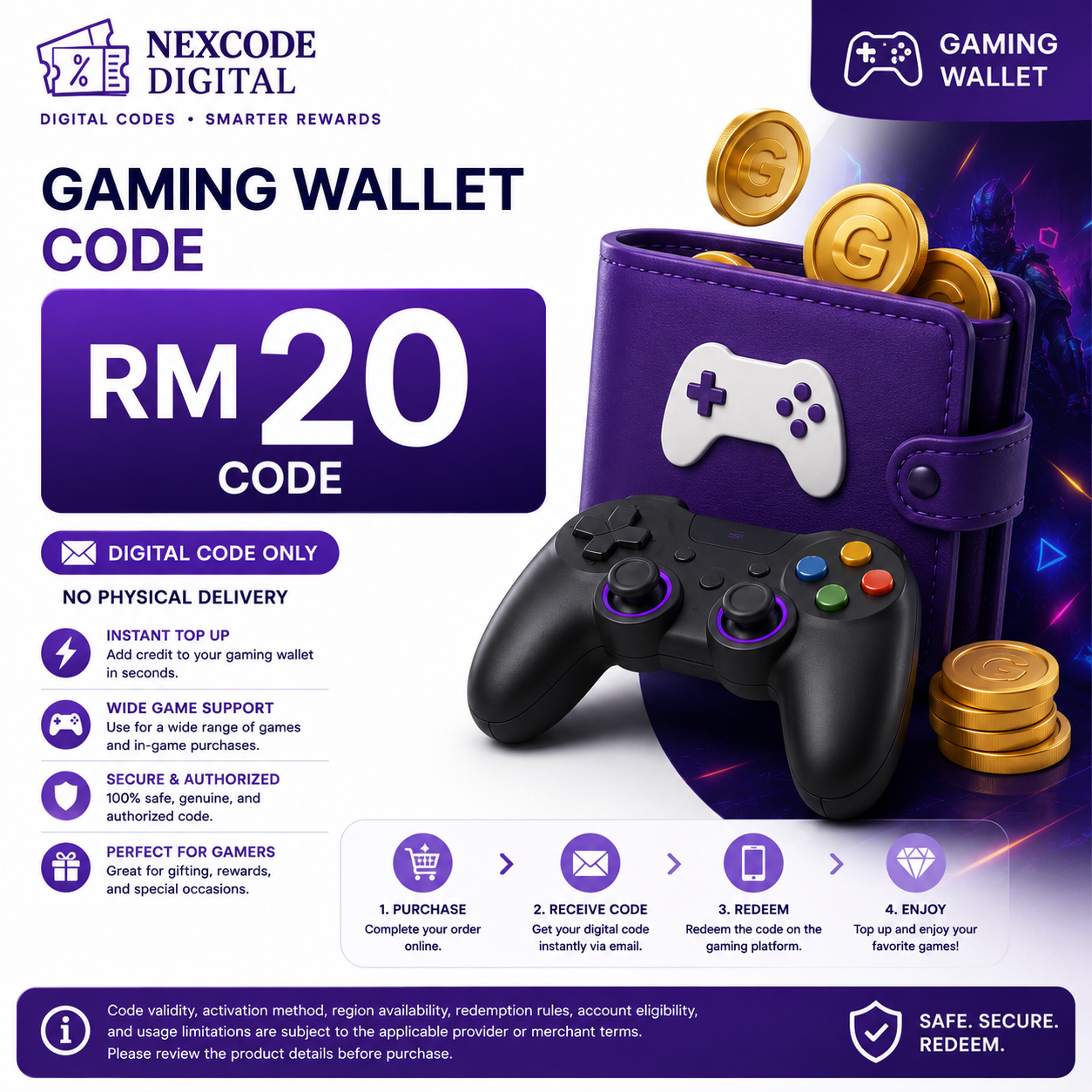 Gaming Wallet RM20 Code