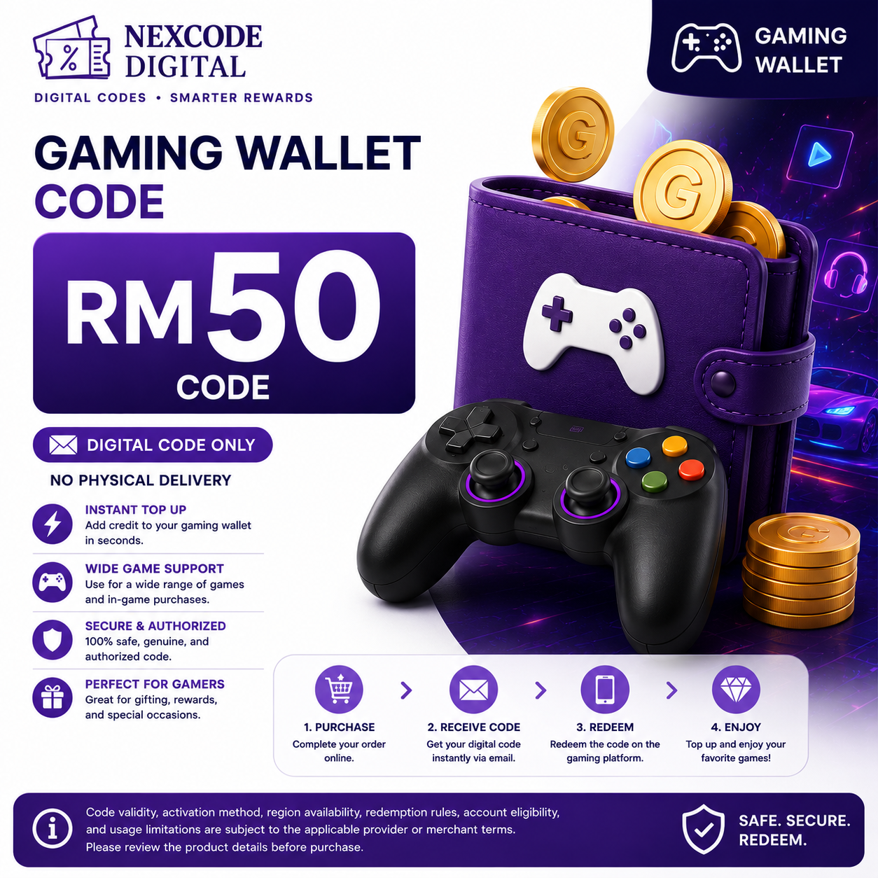 Gaming Wallet RM50 Code