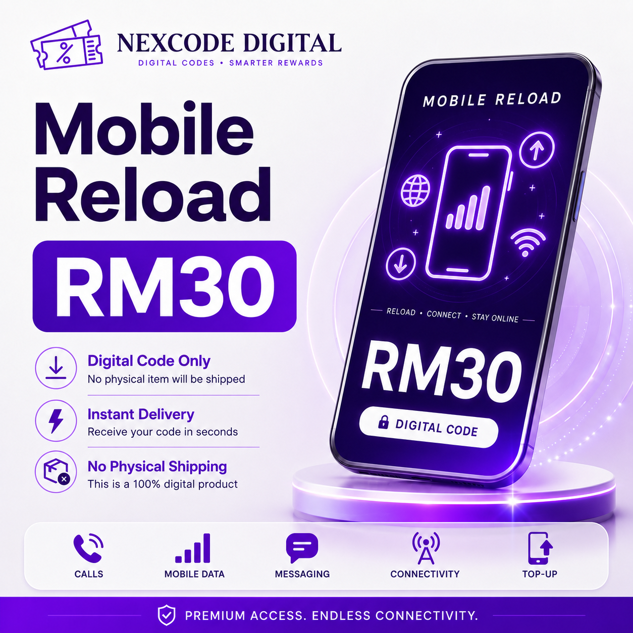 Mobile Reload RM30 Code