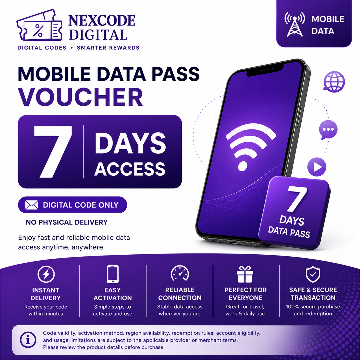 Mobile Data Pass Voucher 7 Days