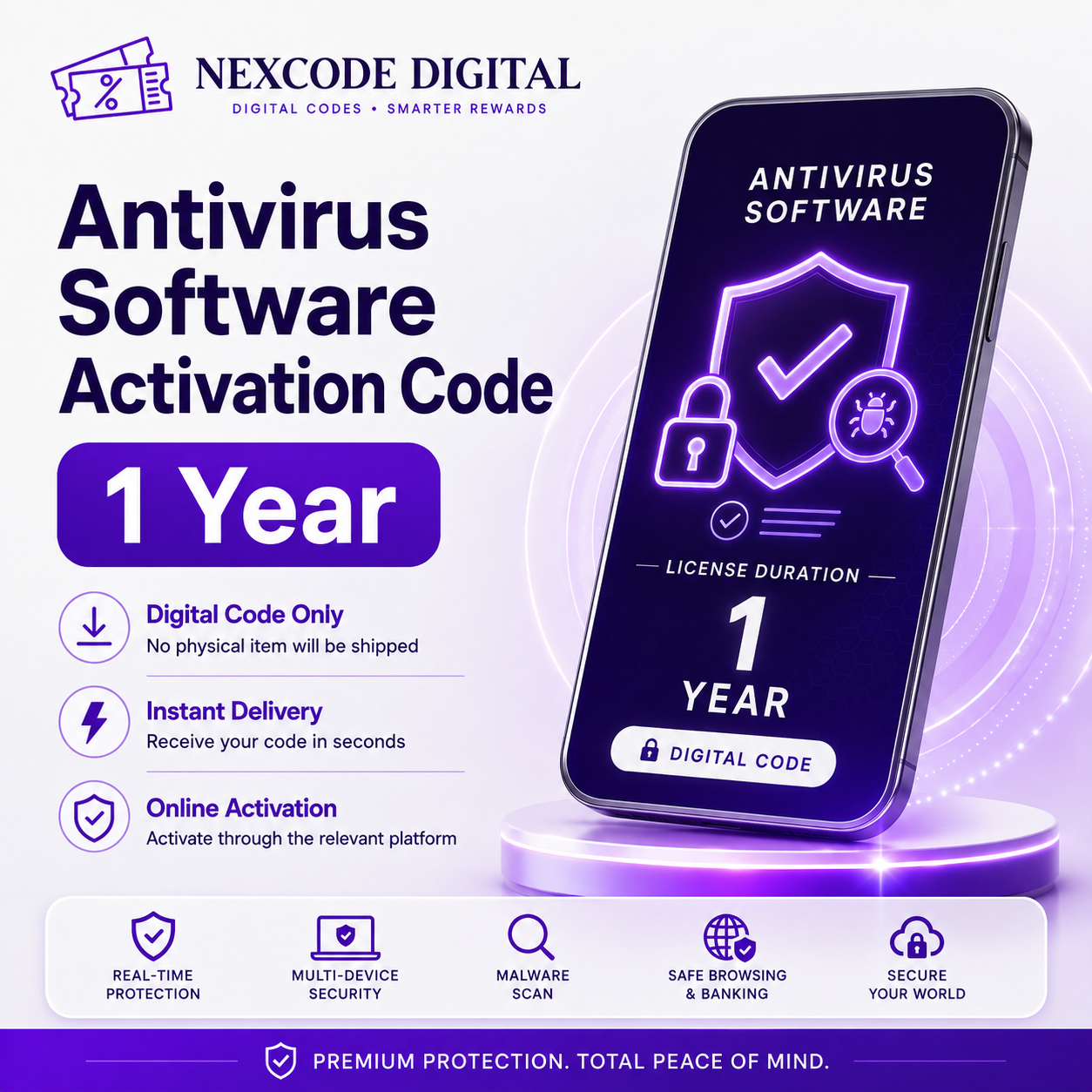 Antivirus Software Activation Code 1 Year