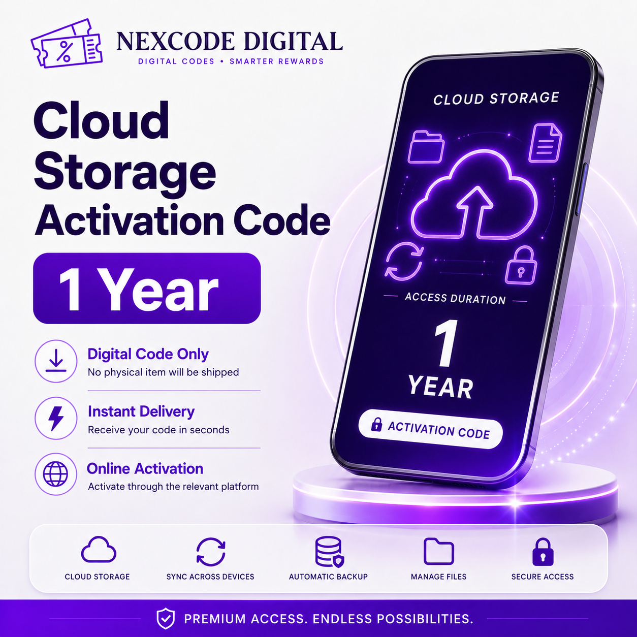 Cloud Storage Activation Code 1 Year